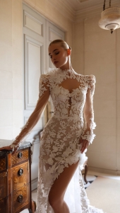 Robe de mariée sirène avec boléro assortis Marseille