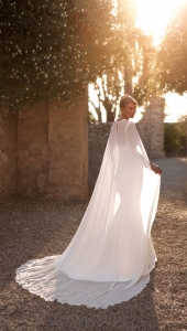 Robe de mariée sirène en satin avec dos nu Marseille