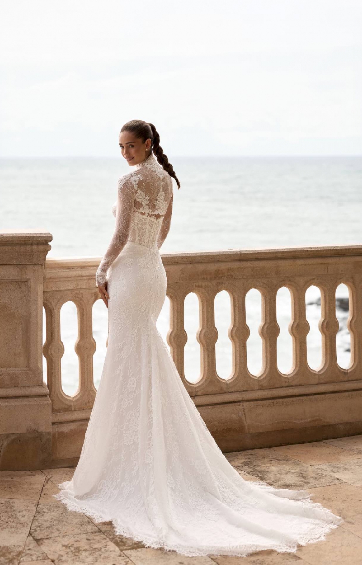 Robe de mariée sirène NORTON en dentelle florale