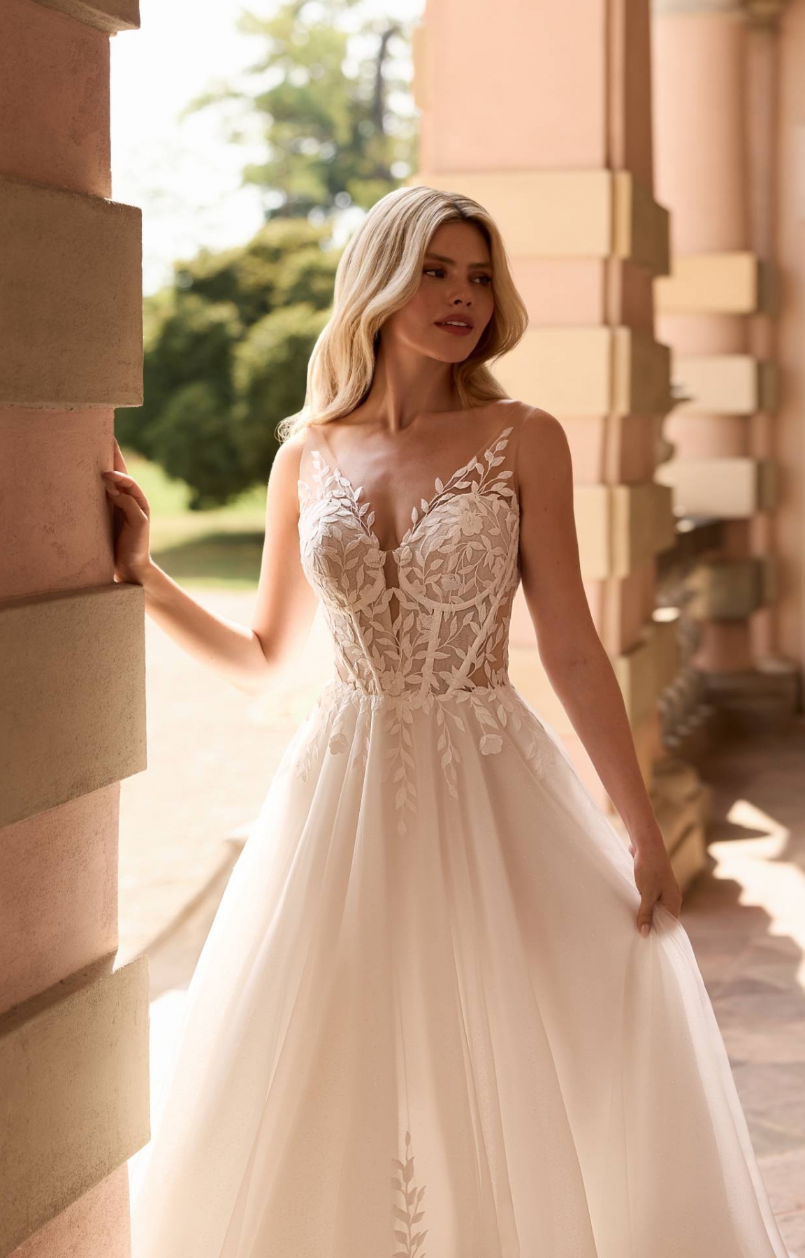 Robe de mariée trapèze  en tulle Marseille