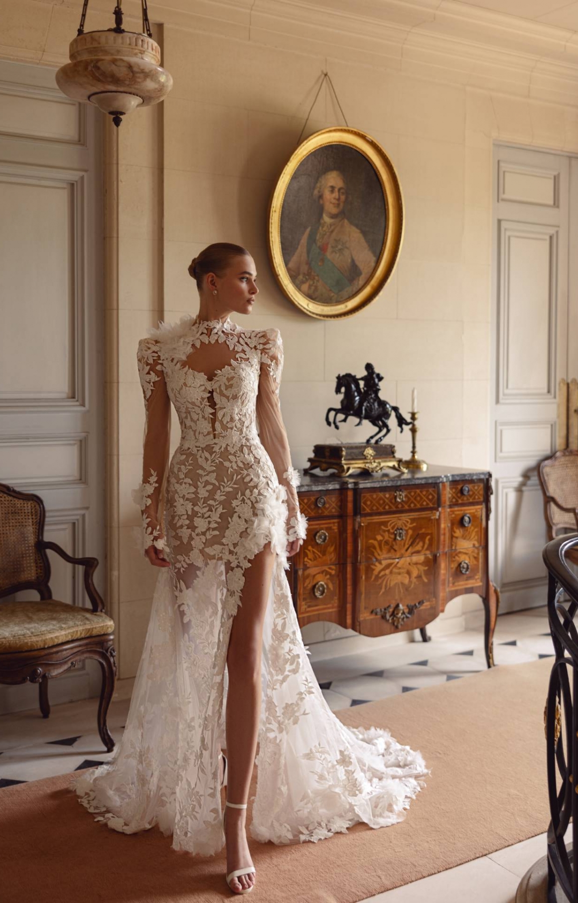 Robe de mariée sirène haute couture modèle SGAEL de la couturière Anna Sposa à Marseille