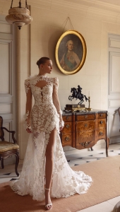 Robe de mariée sirène haute couture modèle SGAEL de la couturière Anna Sposa à Marseille