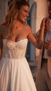 Robe de mariée bohème bustier Marseille